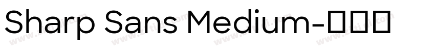 Sharp Sans Medium字体转换